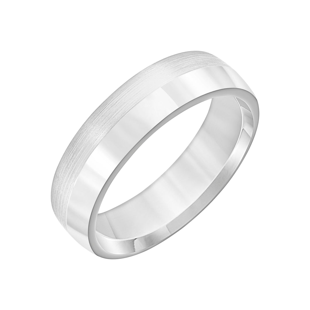 11-8659W6-G.00 - Goldman - 6MM Band with Round Edge and Satin Finish