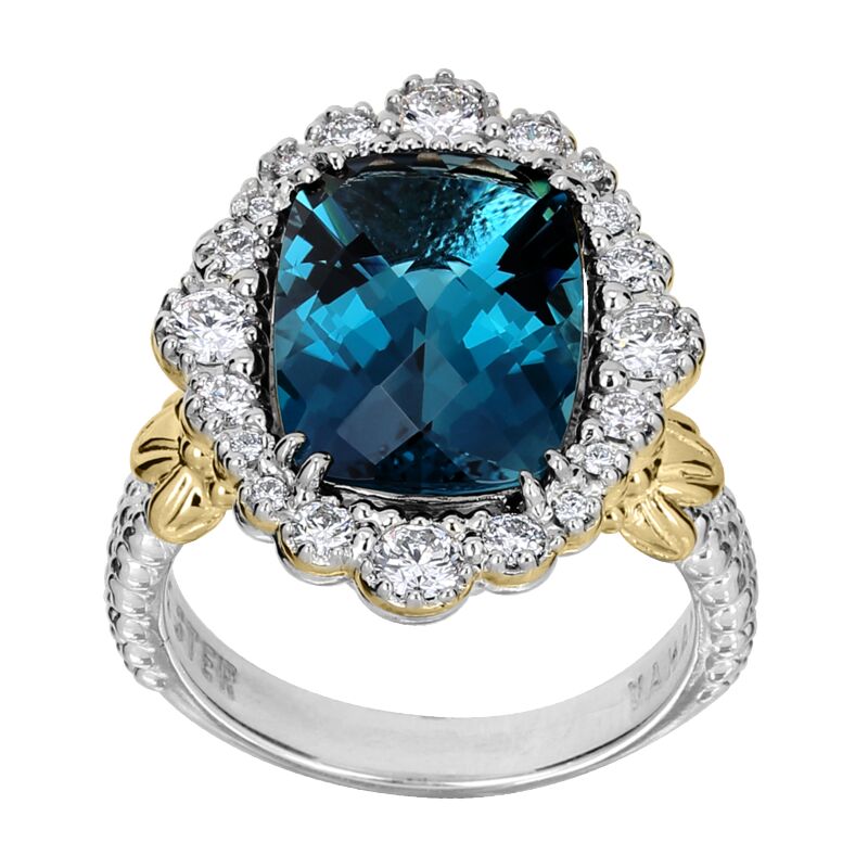 VAHAN - 14K Gold and Sterling Silver Diamond Ring