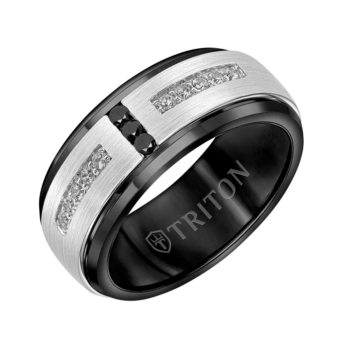 22-6089WCS-G.00 - Goldman - Dome Round Edge Stone Wedding Band
