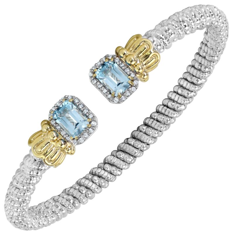 VAHAN - 14K Gold and Sterling Silver Diamond Bracelet