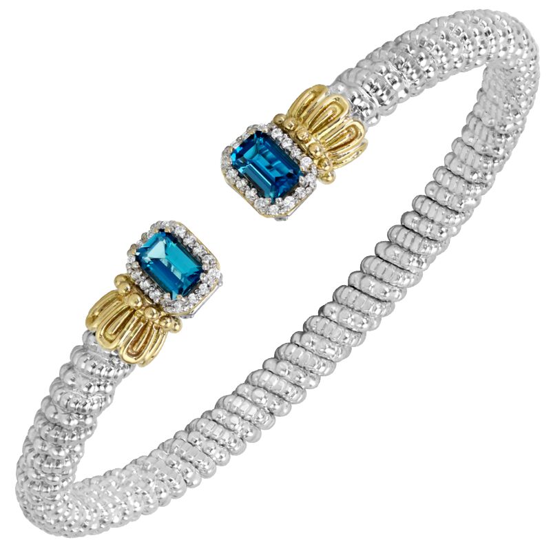 VAHAN - 14K Gold and Sterling Silver Diamond Bracelet