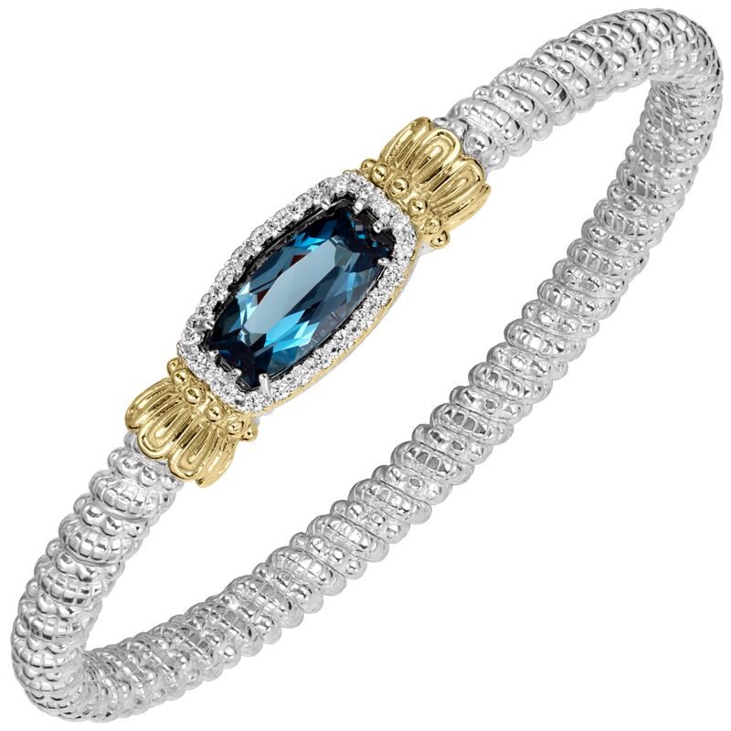 VAHAN - 14K Gold and Sterling Silver Diamond Bracelet