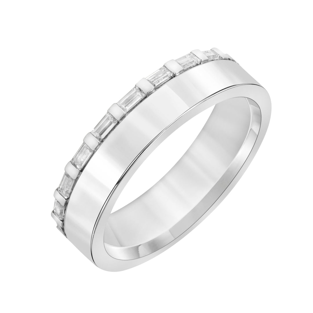 24-9425W100-G.00 - Goldman - 5mm Asymmetrical Baguette Diamond Eternity Band