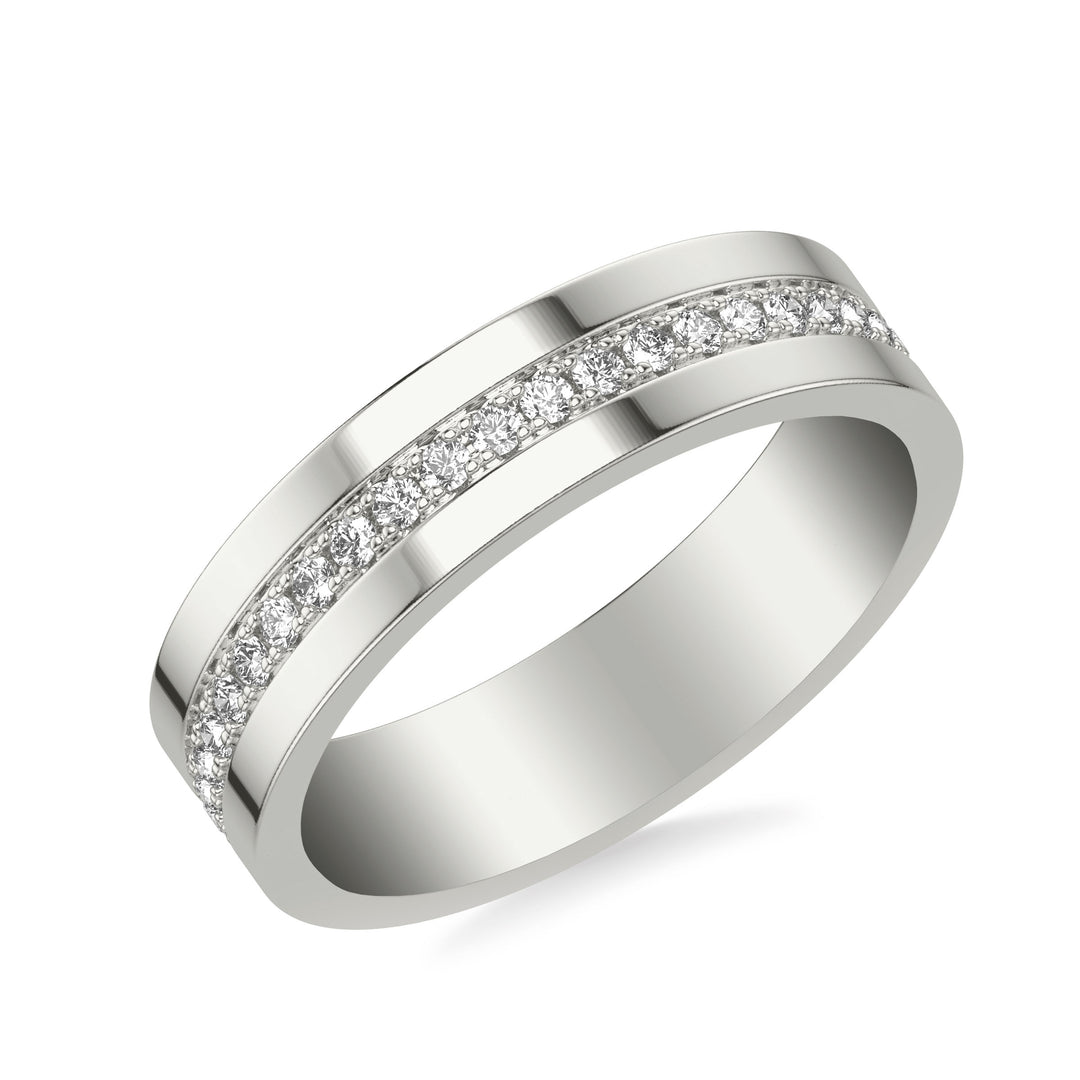 24-9464W100-G.00 - Goldman - 5mm Band with Center Row Diamonds