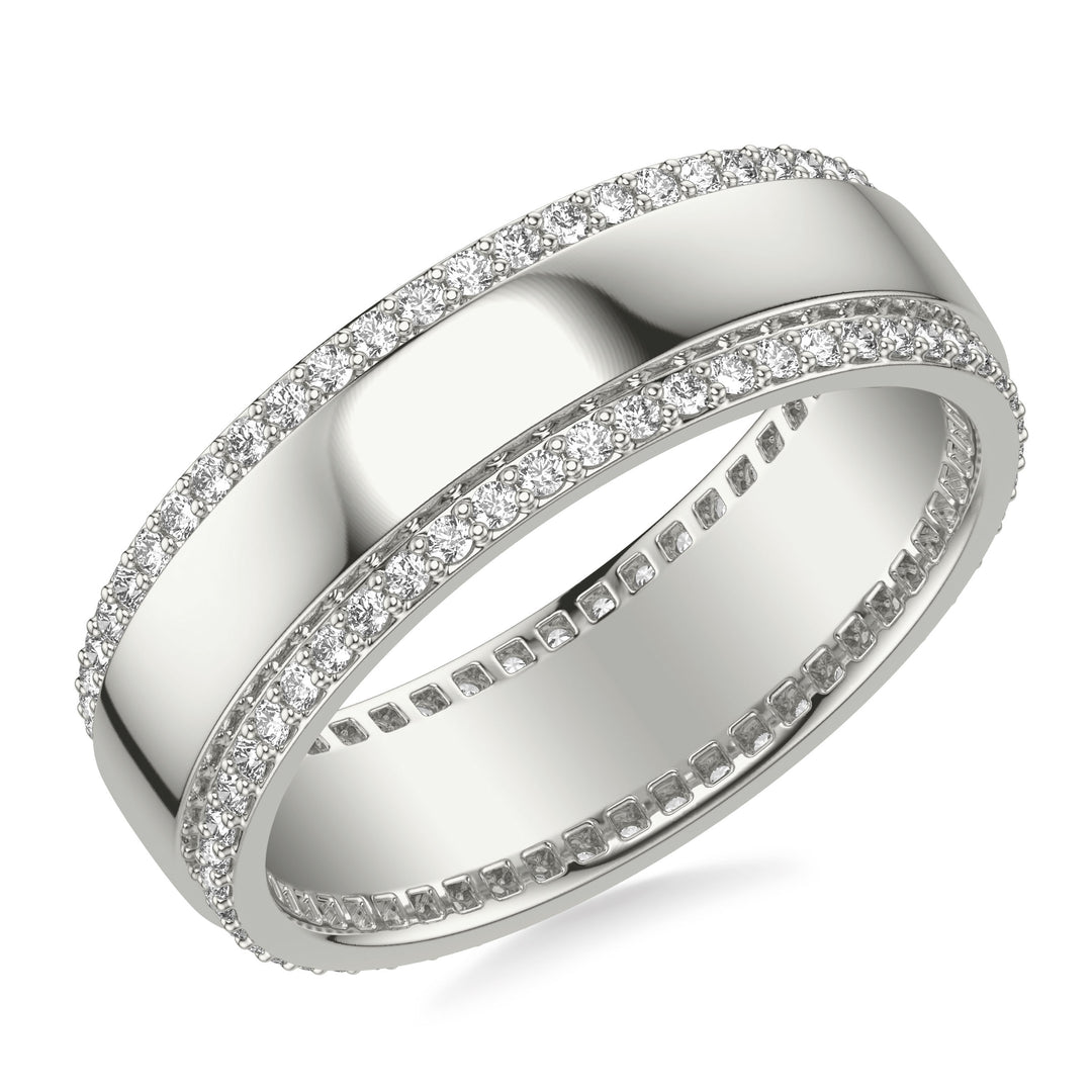 24-9467W100-G.00 - Goldman - 7mm Eternity Band with Two Diamond Rows