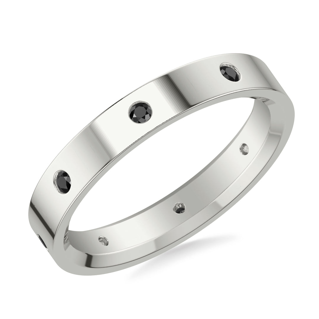 24-9469BW4-G.00 - Goldman - Flat Steel Edge Diamond Wedding Band