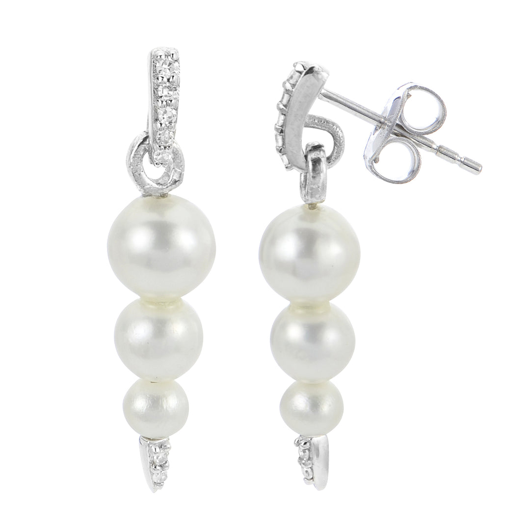 Sterling Silver Freshwater Pearl Earring