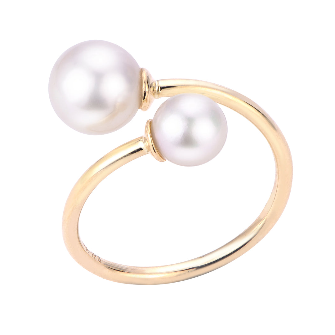 14KT Yellow Gold Akoya Pearl Ring
