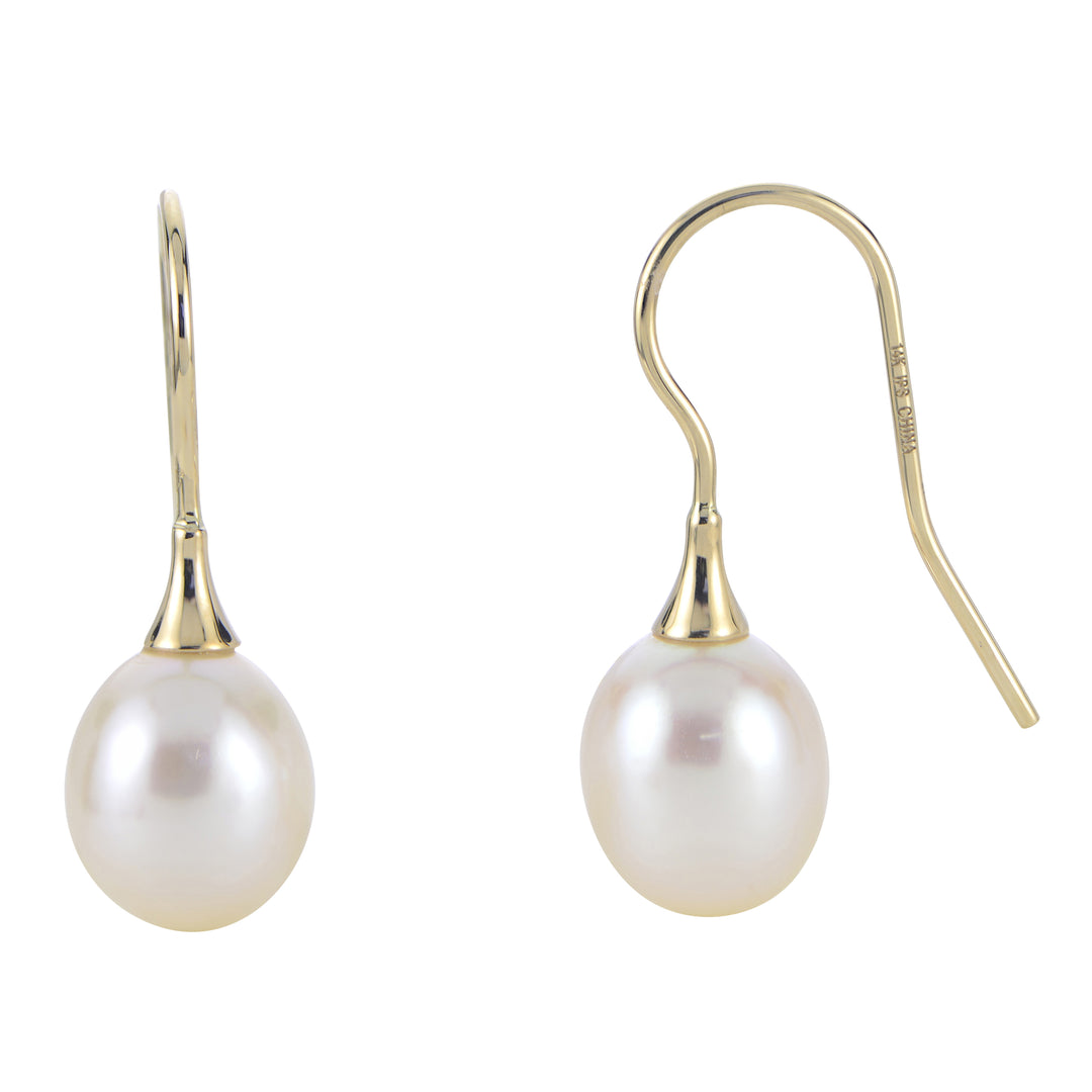 14KT Yellow Gold Freshwater Pearl Earring
