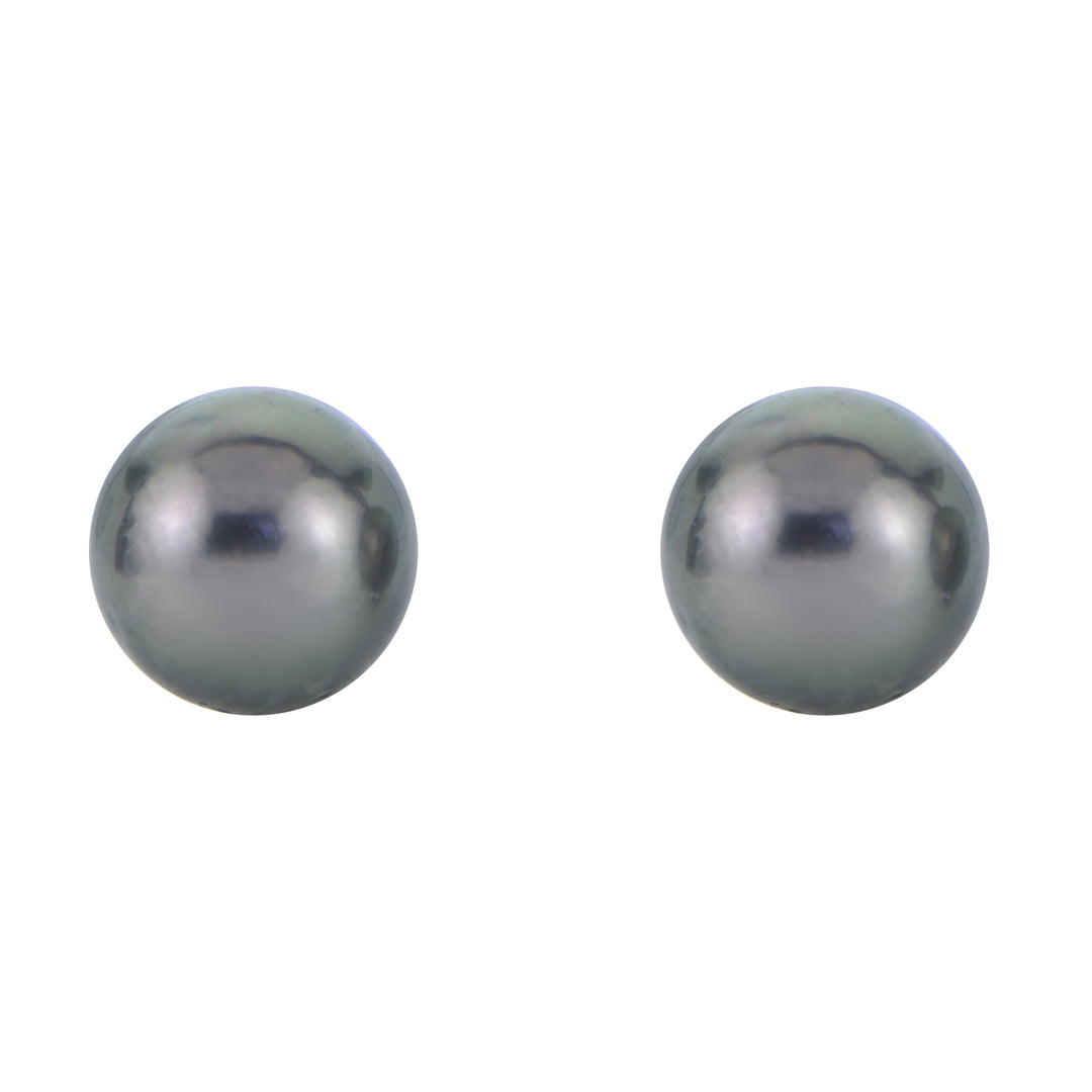 14KT White Gold Tahitian Pearl Earring