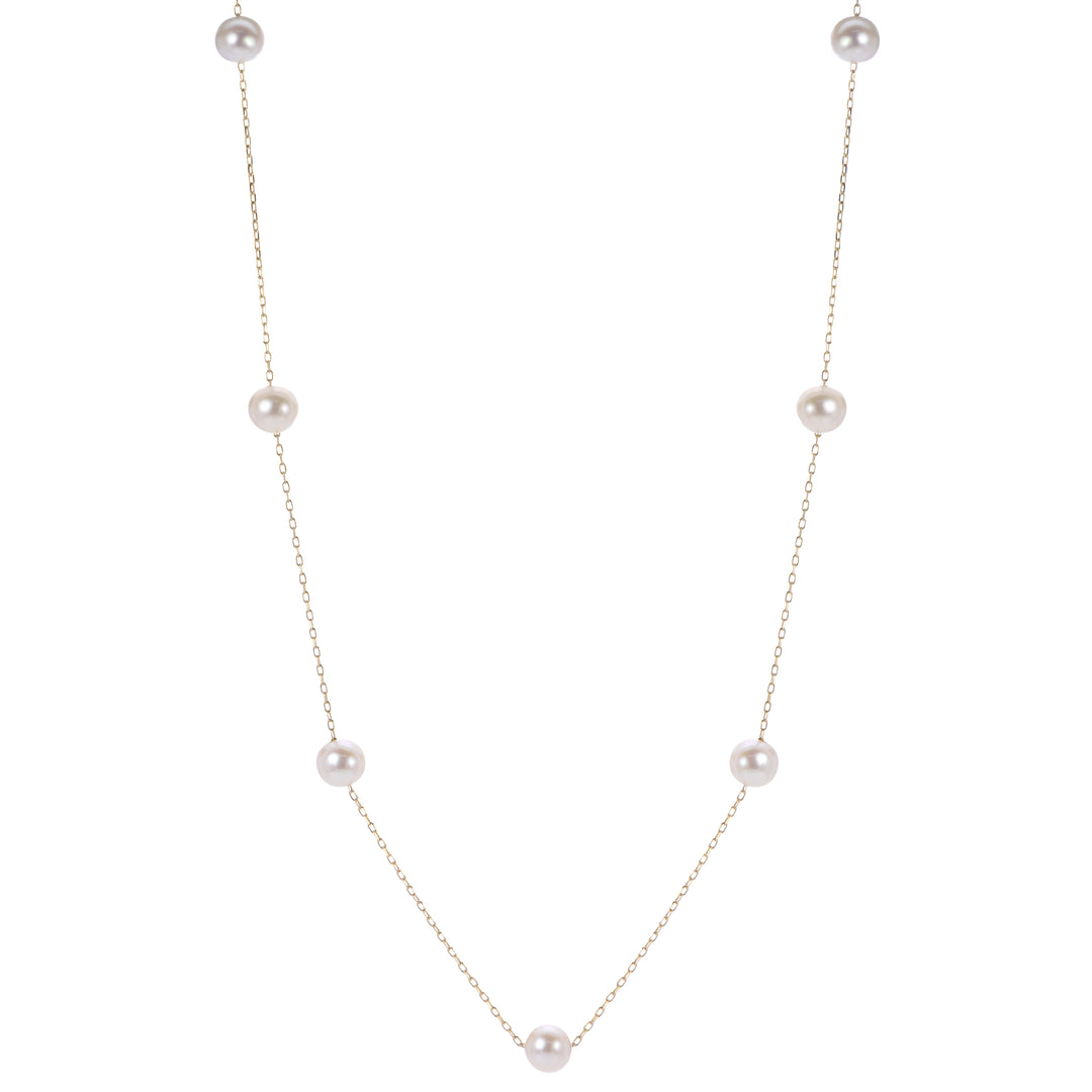 14KT Yellow Gold Freshwater Pearl Necklace