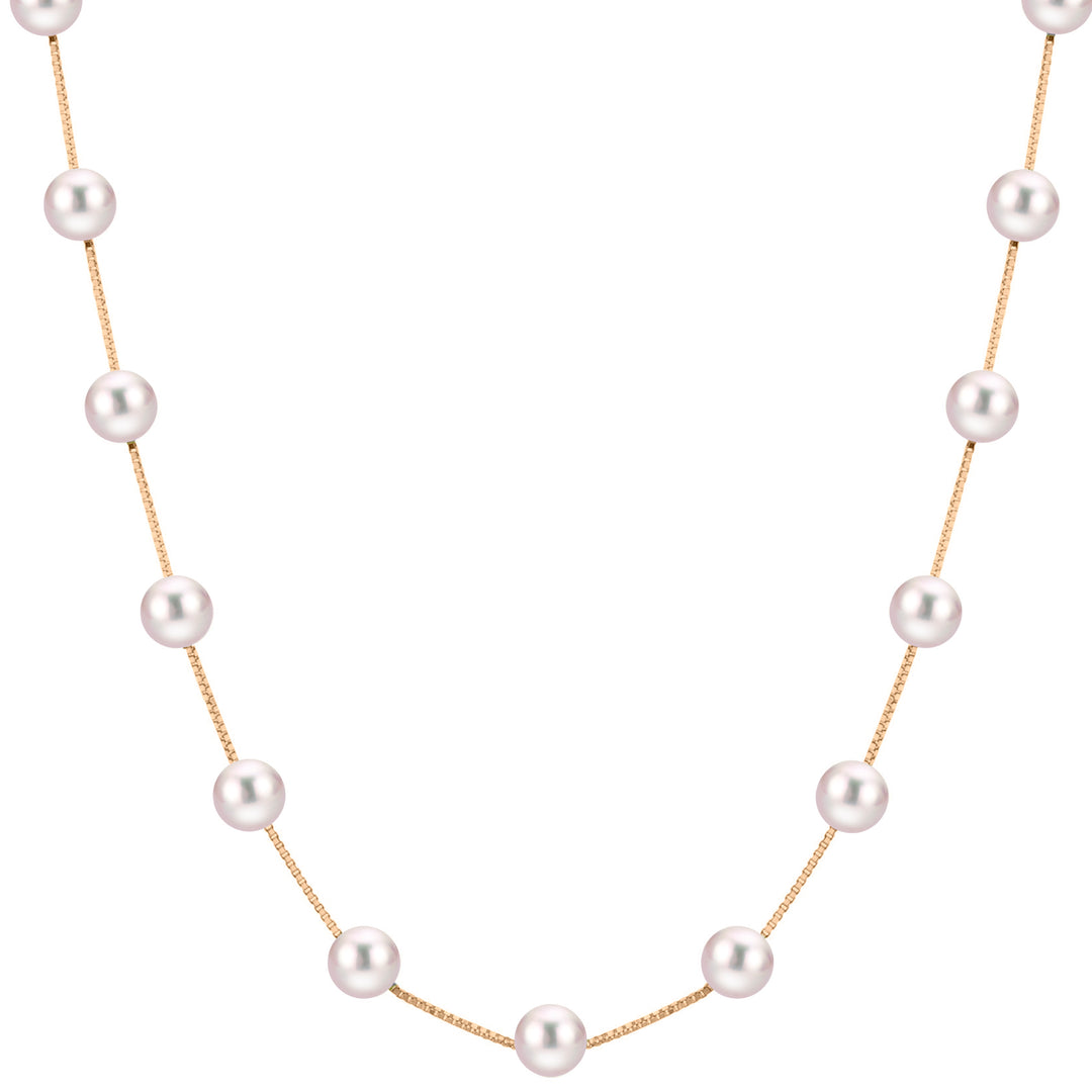 14KT Yellow Gold Freshwater Pearl Necklace