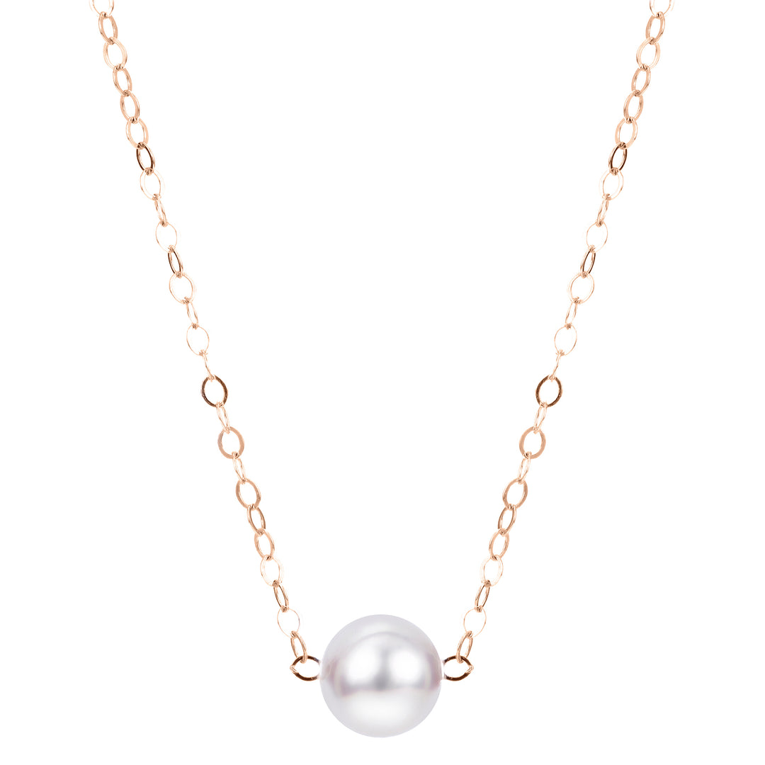 14KT Yellow Gold Akoya Pearl Necklace