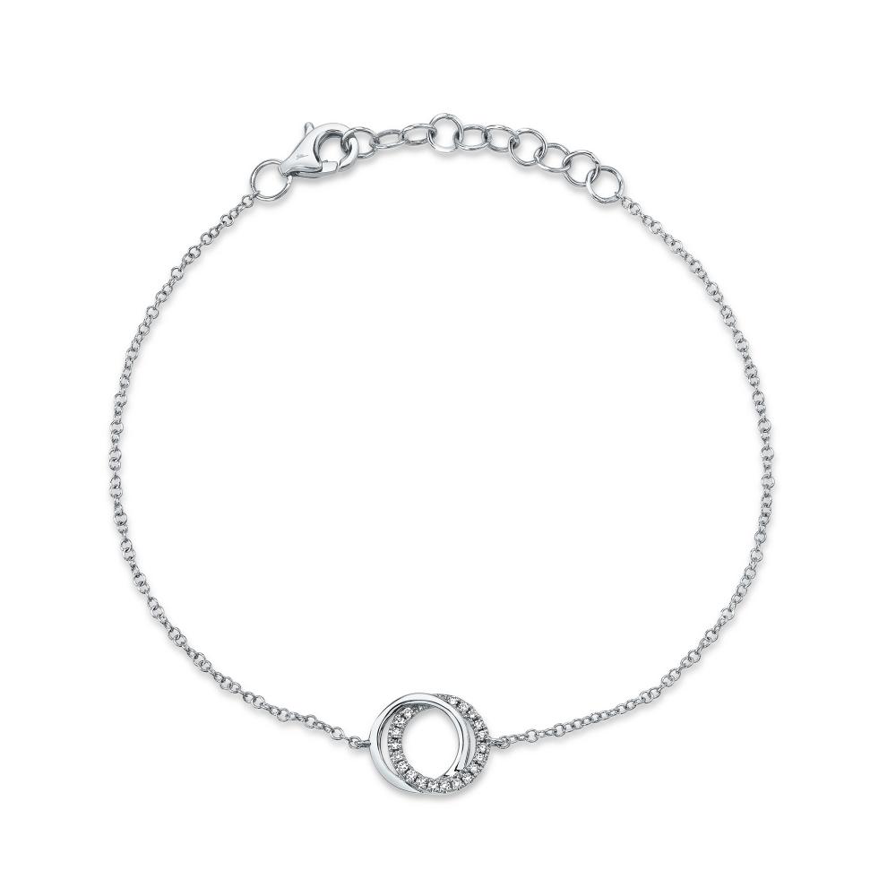 SC55012774 14K White Gold Chain Bracelet from the Kate Collection