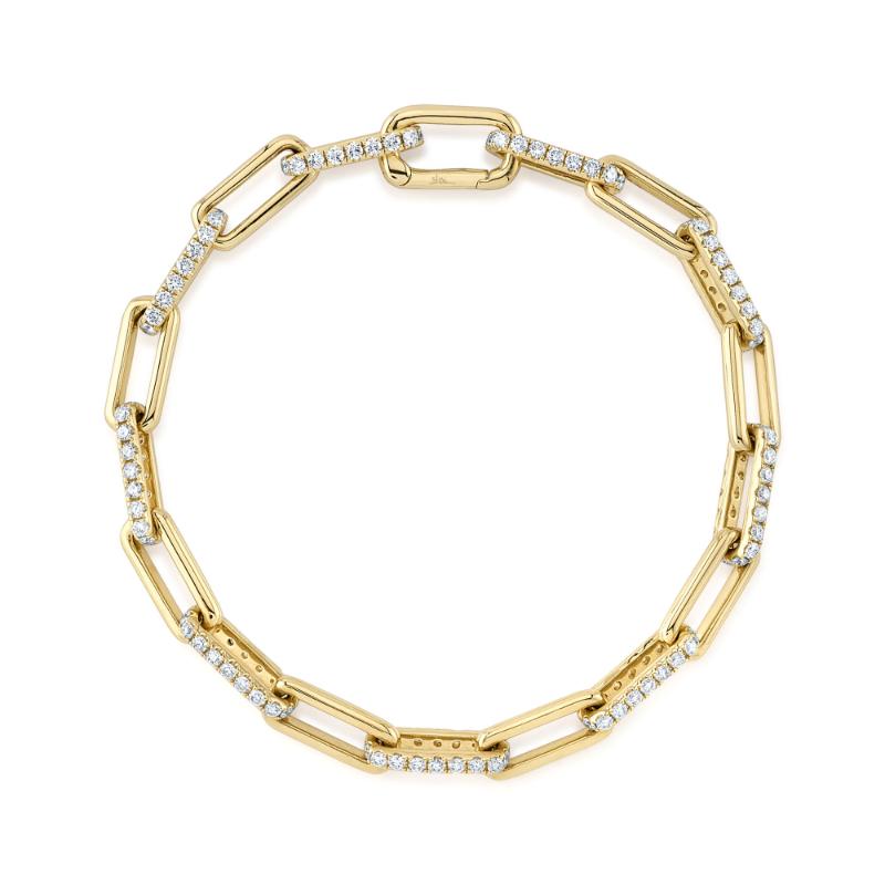SC55021382V2 14K Yellow Gold Link Bracelet from the Kate Collection