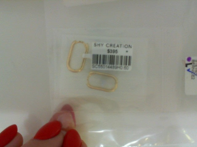 DIAMOND HOOP EARRING