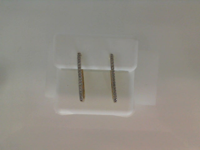 DIAMOND HOOP EARRING