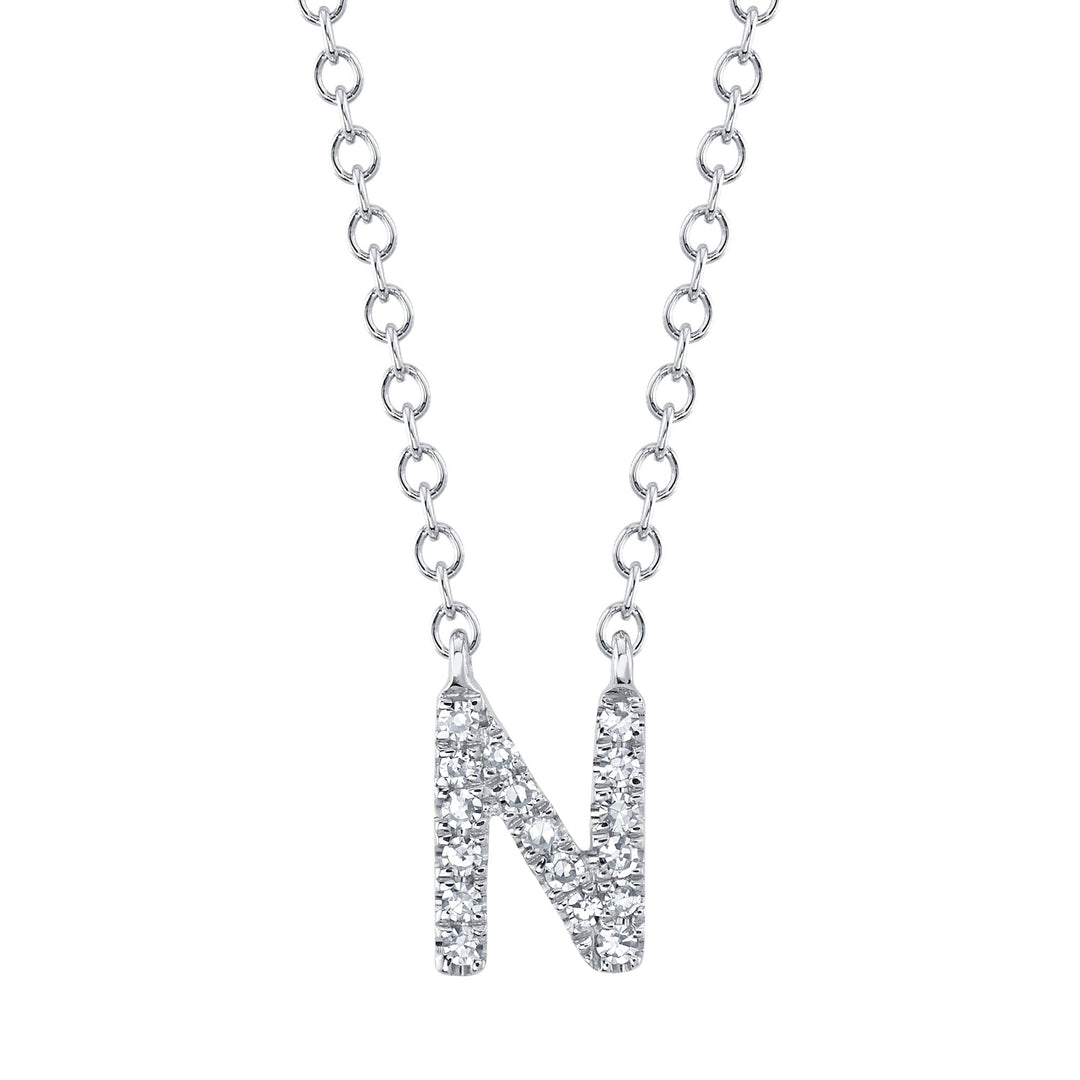0.05CT DIAMOND NECKLACE - INITIAL N
