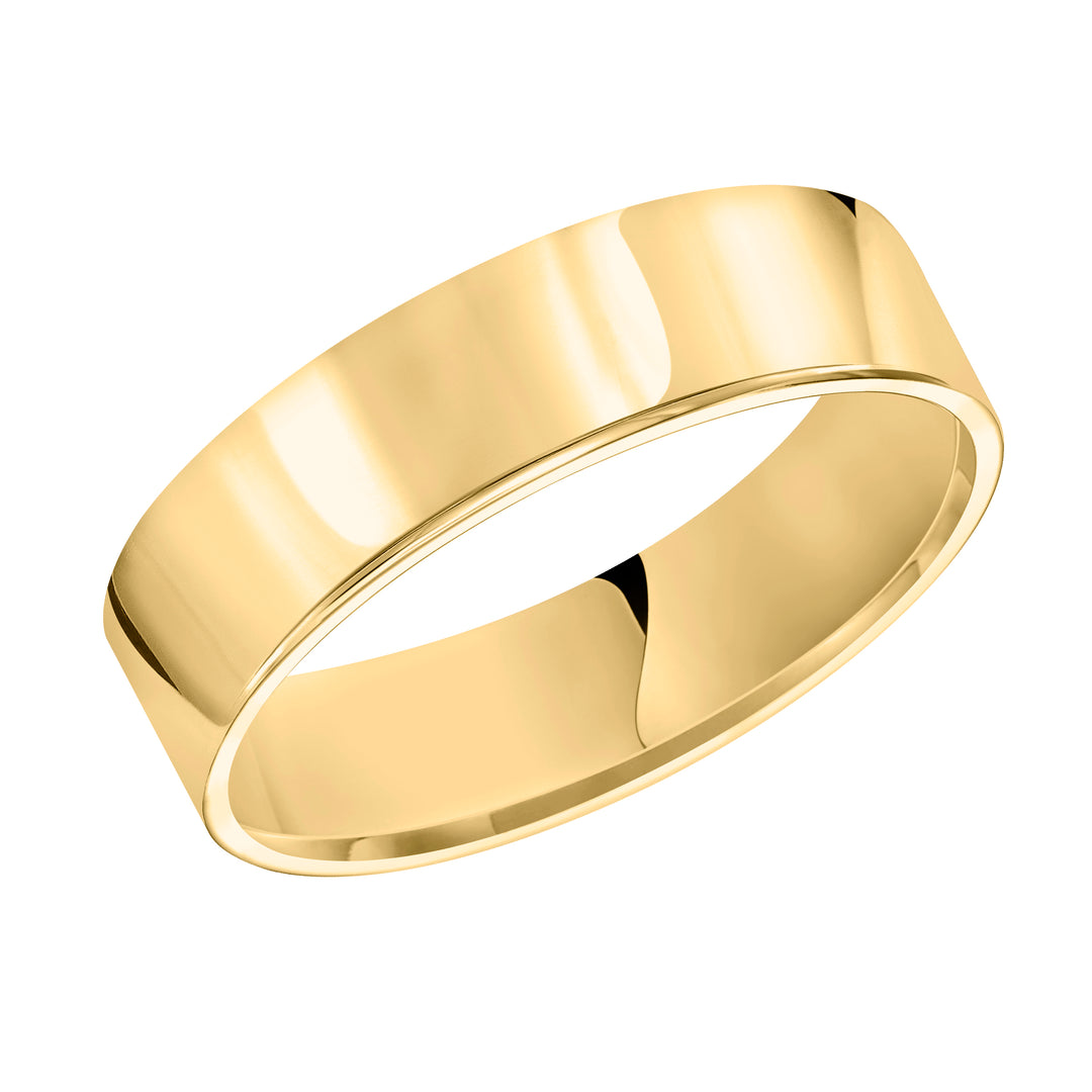 01-FIR050-G.01 - Goldman - Crisp and classic, this comfort fit, 5mm wedding band features a high polished finish for a timeless look.
