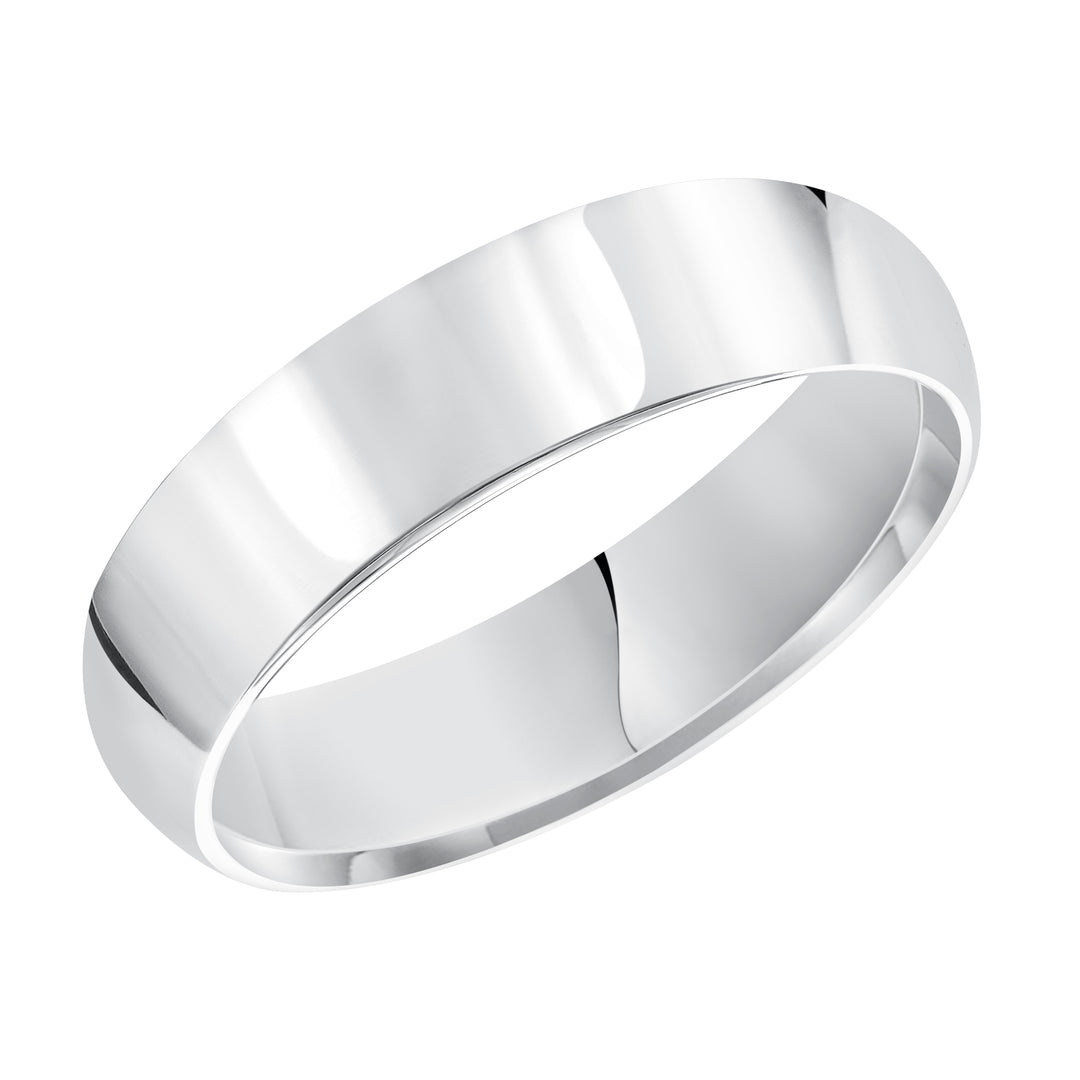 01-PIR070-G.01 - Goldman - This domed Comfort Fit wedding band features a high polished finish offering a sleek and timeless look