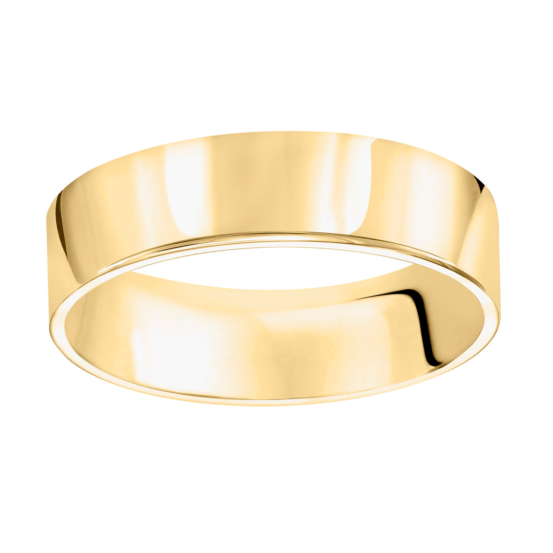 01-FIR080-G.00 - Goldman - Crisp and classic, this comfort fit, 8mm wedding band features a high polished finish for a timeless look.