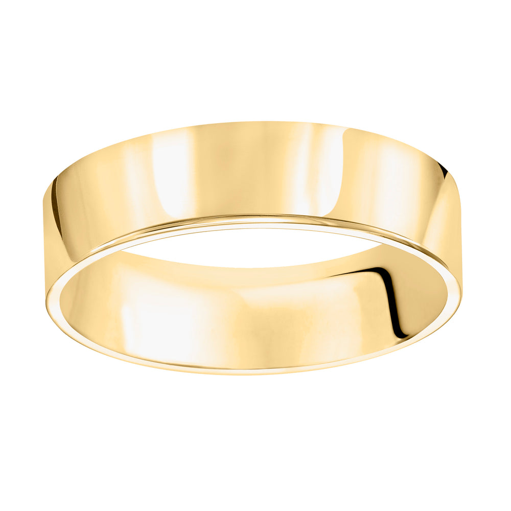 01-FIR080-G.00 - Goldman - Crisp and classic, this comfort fit, 8mm wedding band features a high polished finish for a timeless look.