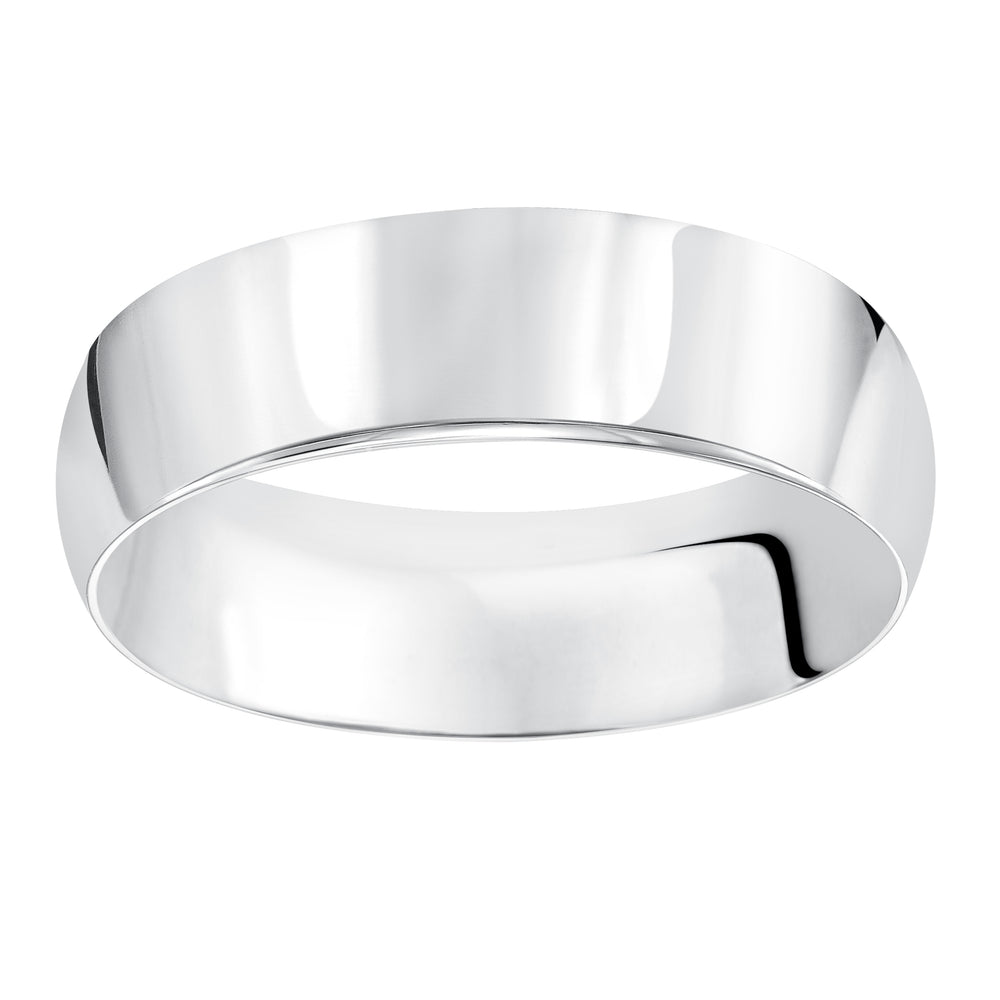 01-LPIR035-G.01 - Goldman - This timeless yet luxuriously domed, Comfort Fit, wedding band features a high polished finish.