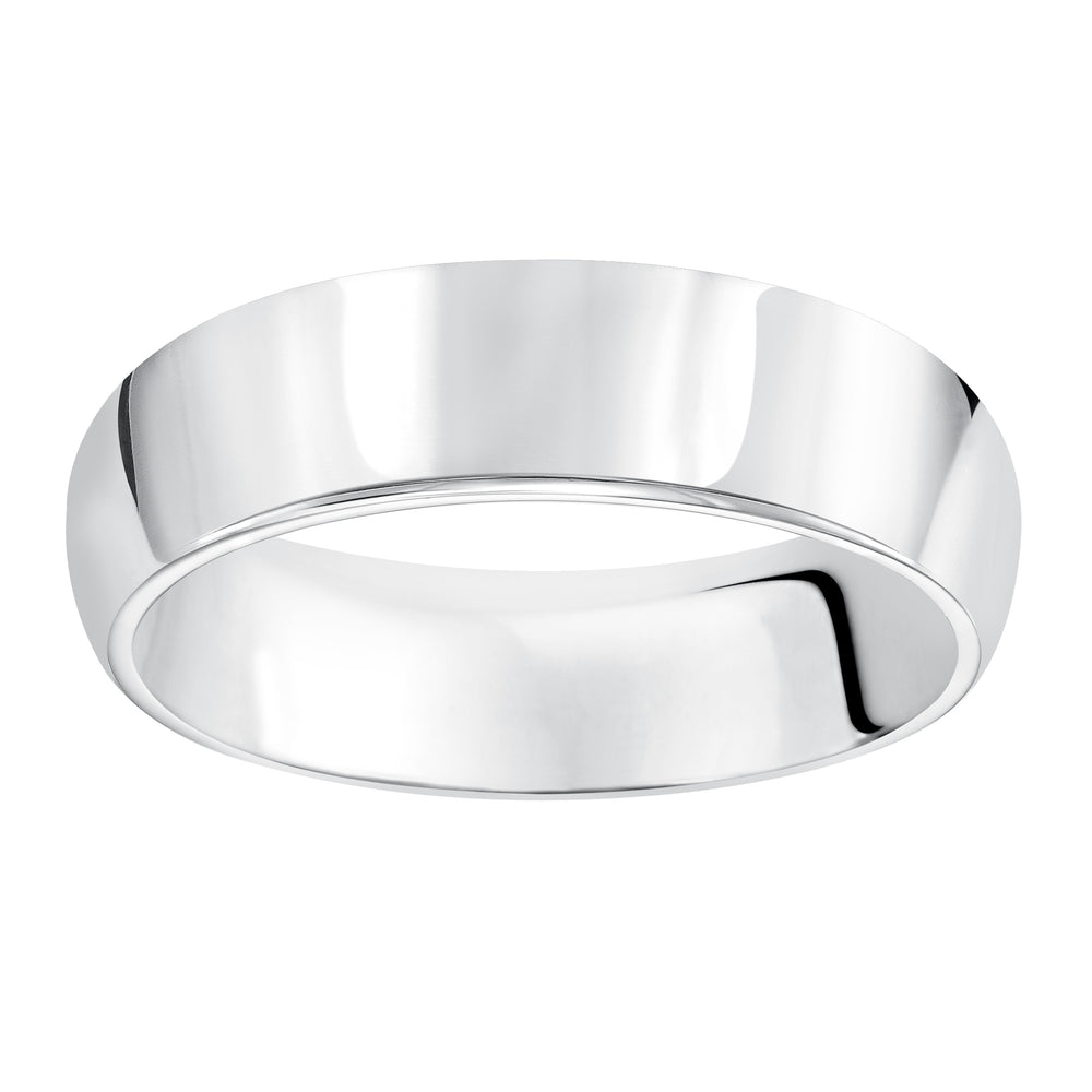 01-P050-G.00 - Goldman - Inspired by unity and everlasting love, this sleek and lustrous super domed, high polished wedding band features a clean, high polished finish