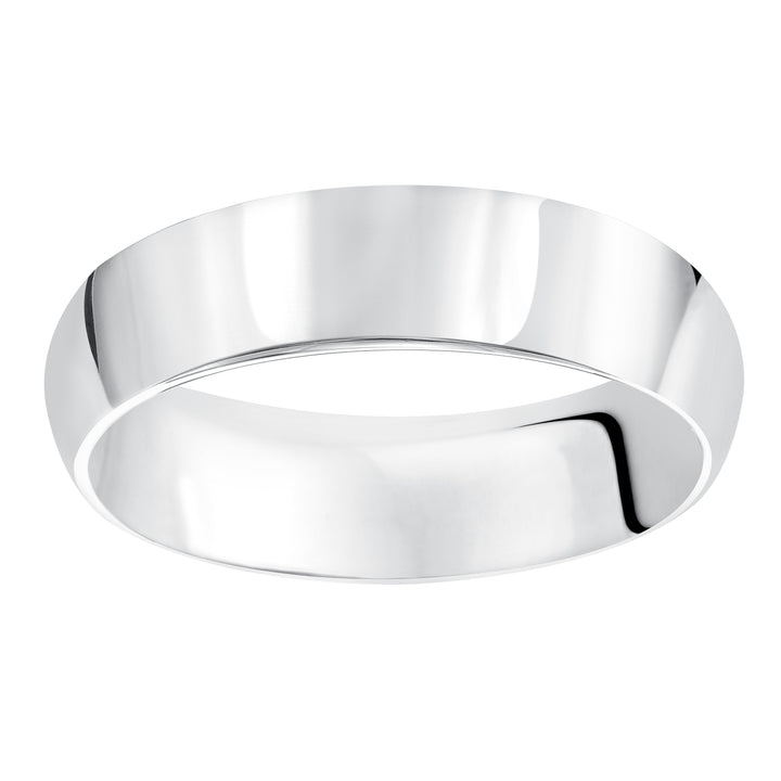 01-PIR070-G.01 - Goldman - This domed Comfort Fit wedding band features a high polished finish offering a sleek and timeless look