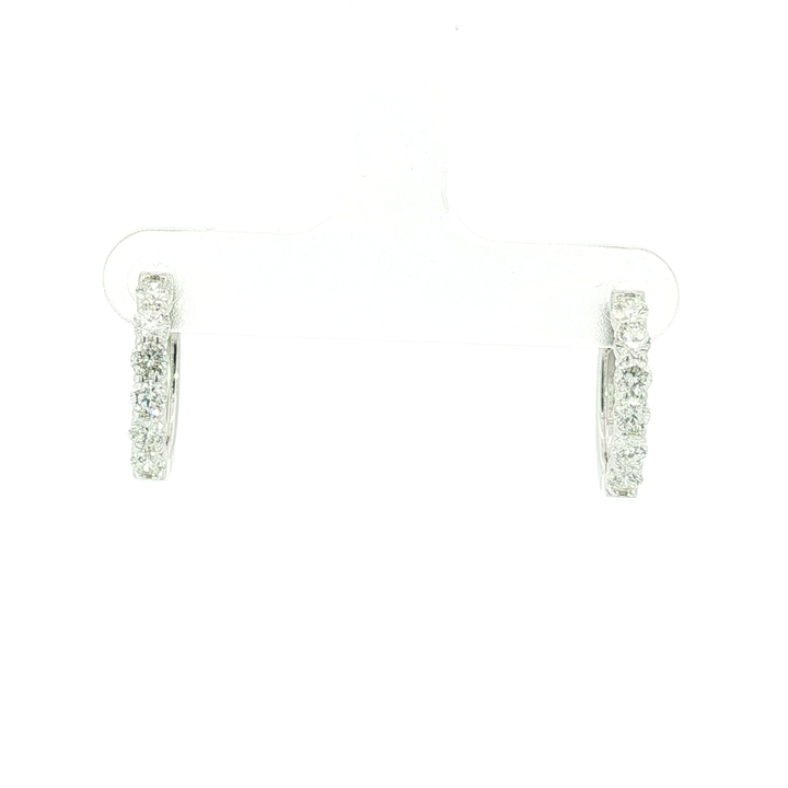 DIAMOND HOOP EARRING