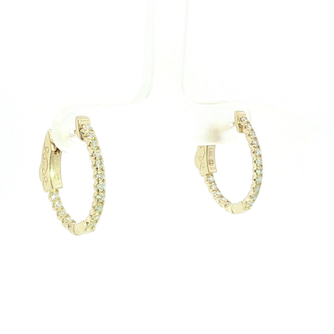 DIAMOND HOOP EARRING