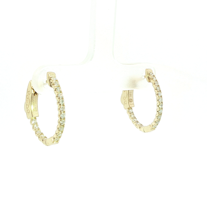 DIAMOND HOOP EARRING