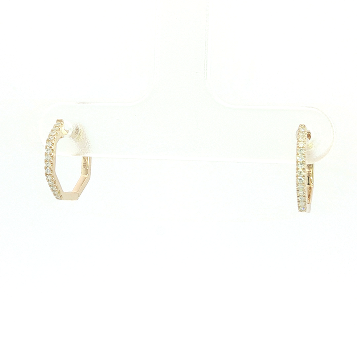 DIAMOND HOOP EARRING