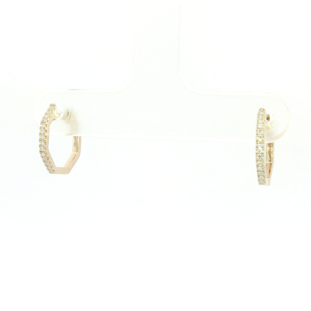 DIAMOND HOOP EARRING