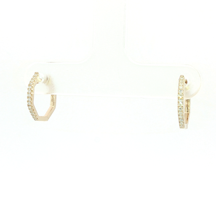 DIAMOND HOOP EARRING