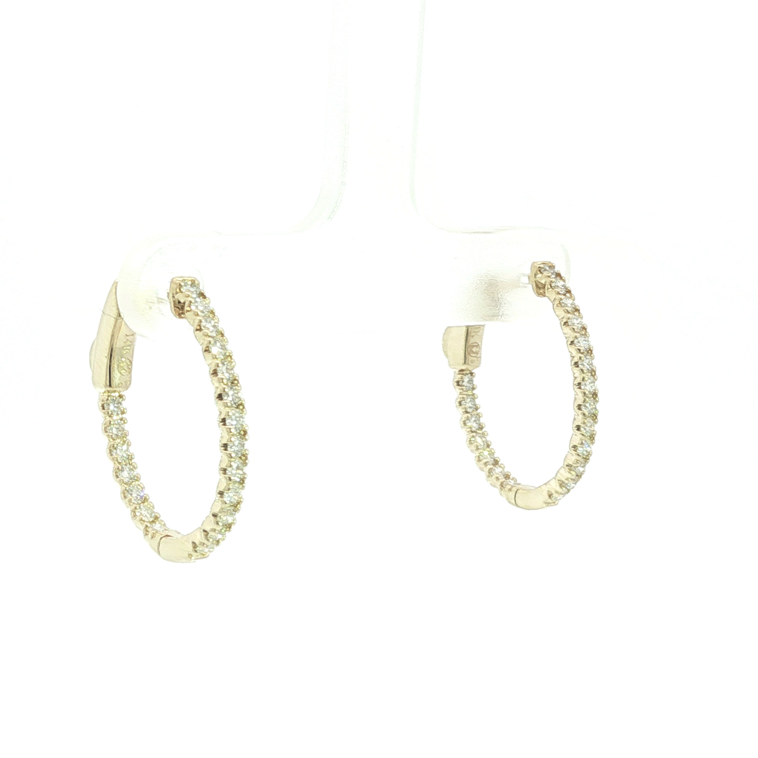 DIAMOND HOOP EARRING