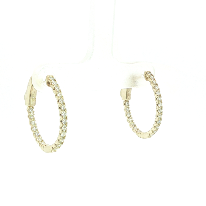DIAMOND HOOP EARRING