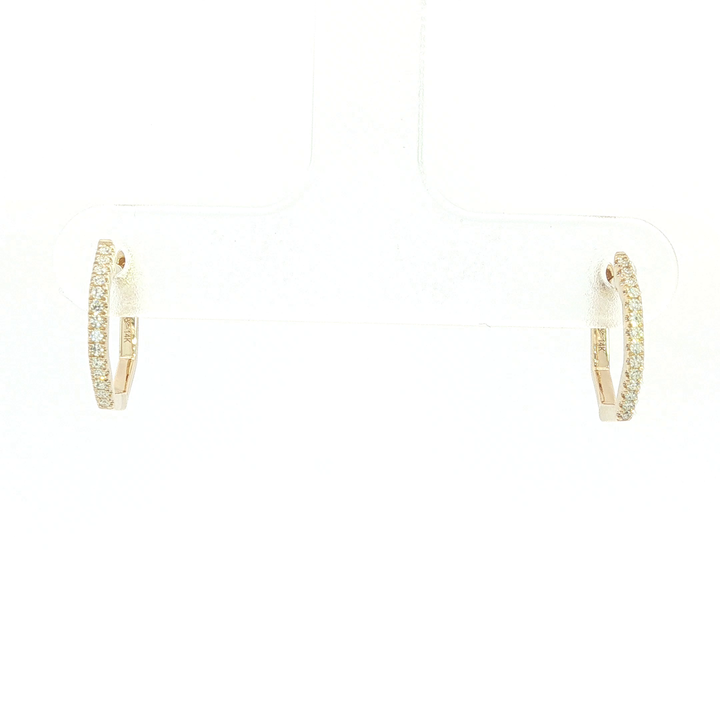 DIAMOND HOOP EARRING