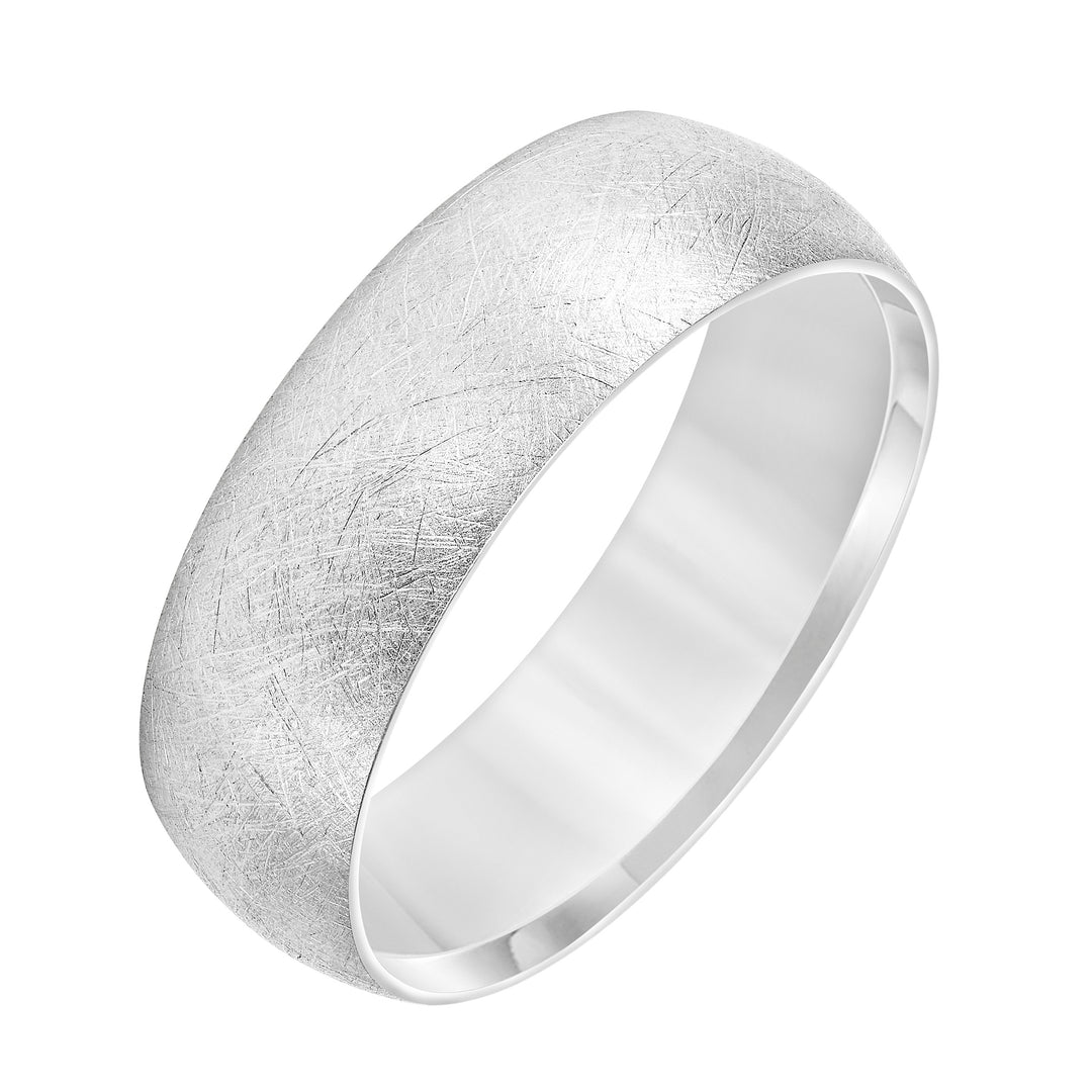 11-1202W7L-G.00 - Goldman - Low Dome Edge To Edge Carved Wedding Band