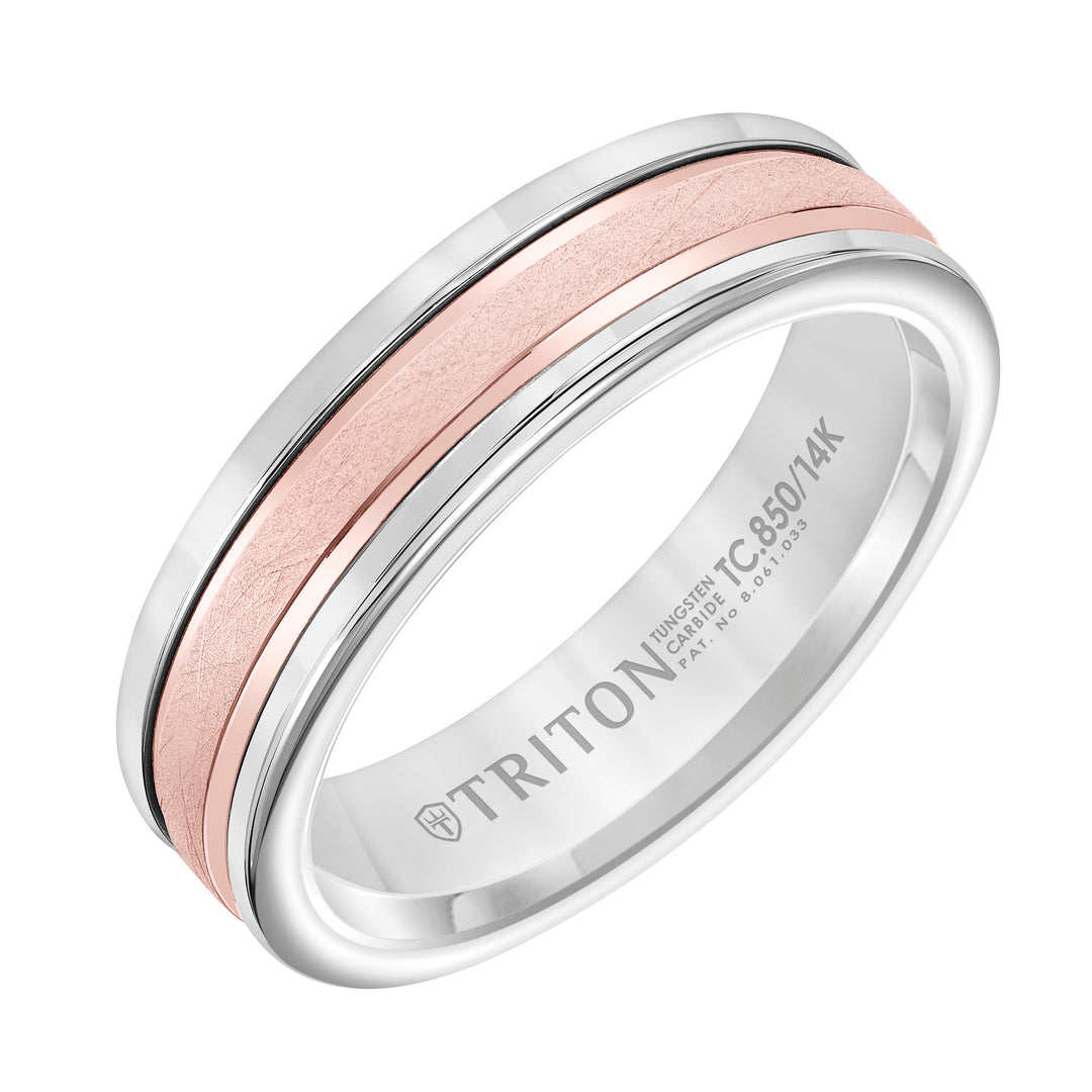 11-2405CR8-G.00 - Goldman - Crystalline Finish Round Edge Wedding Band