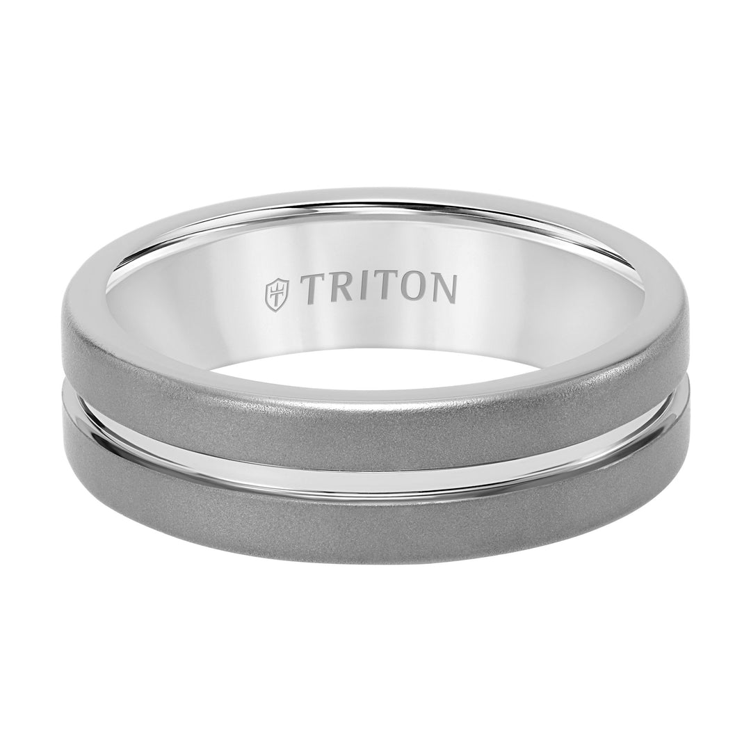 7MM Tungsten Carbide Ring with Sandblast Finish