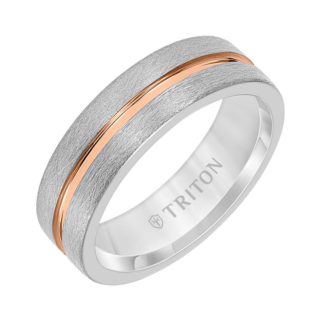 11-6211C7RE-G.00 - Goldman - 7MM Tungsten Carbide Ring with Sandblast Finish