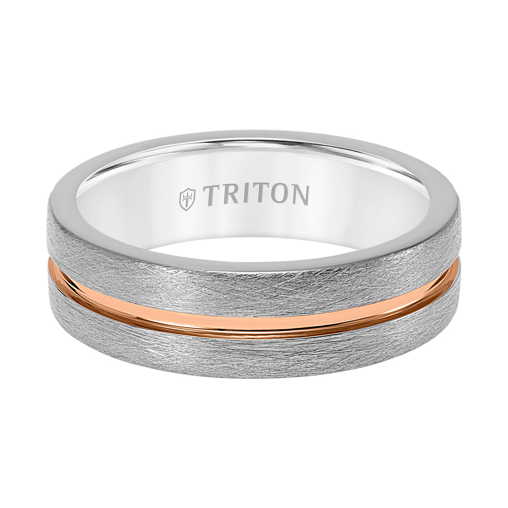 7MM Tungsten Carbide Ring with Sandblast Finish