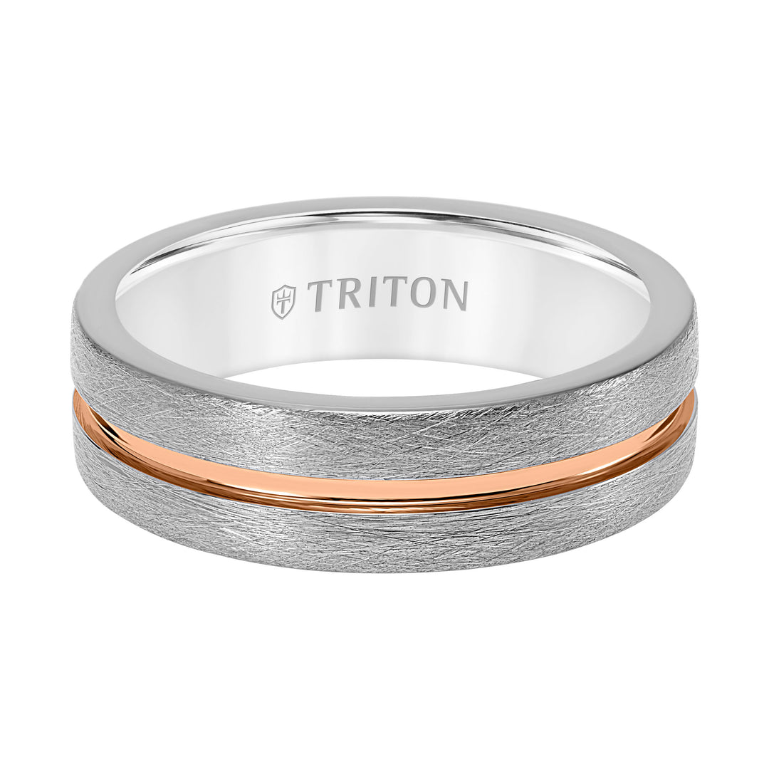 7MM Tungsten Carbide Ring with Sandblast Finish