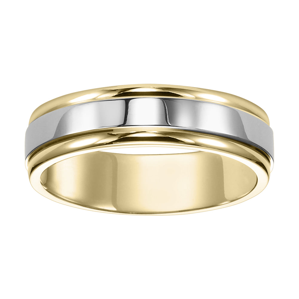 11-6710W-G.00 - Goldman - Sleek yet handsome, this Comfort Fit wedding band is eye-catching with its bright polished finish and round edges