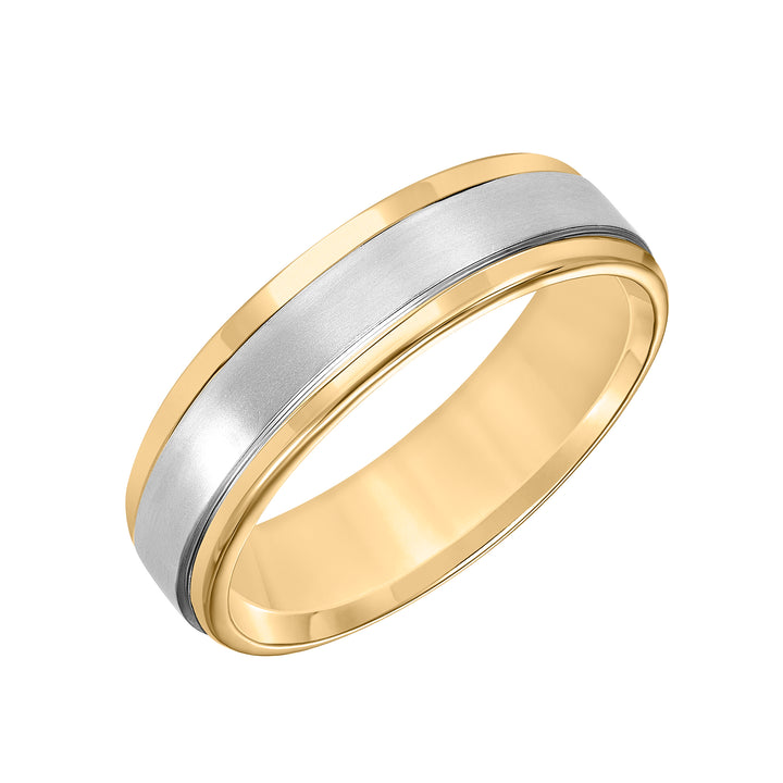 11-6910-G.00 - Goldman - Featuring a stunning brushed finish and handsome round edges, this Comfort Fit wedding band fuses classic style with luxurious details