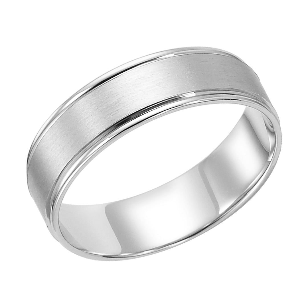 11-7116W-G.00 - Goldman - Stylish yet understated, this Comfort Fit wedding band features a brushed finish and round edges