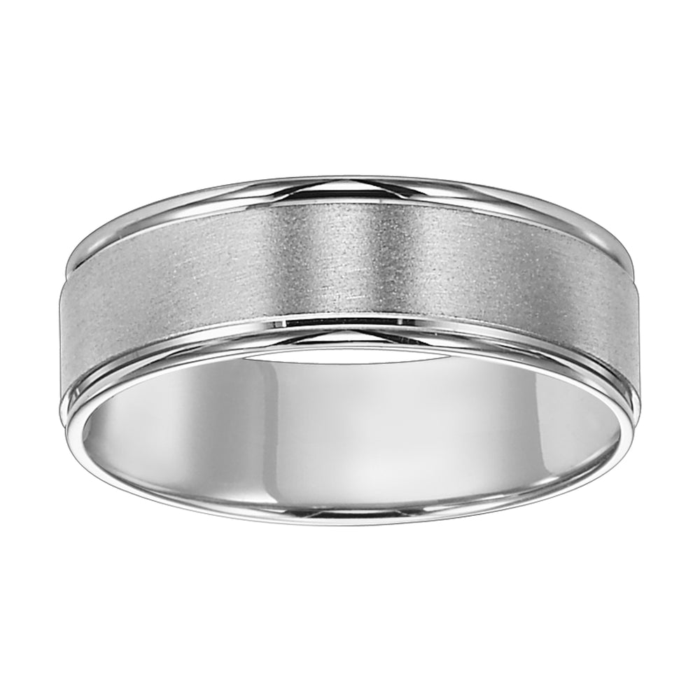 11-7116W-G.00 - Goldman - Stylish yet understated, this Comfort Fit wedding band features a brushed finish and round edges