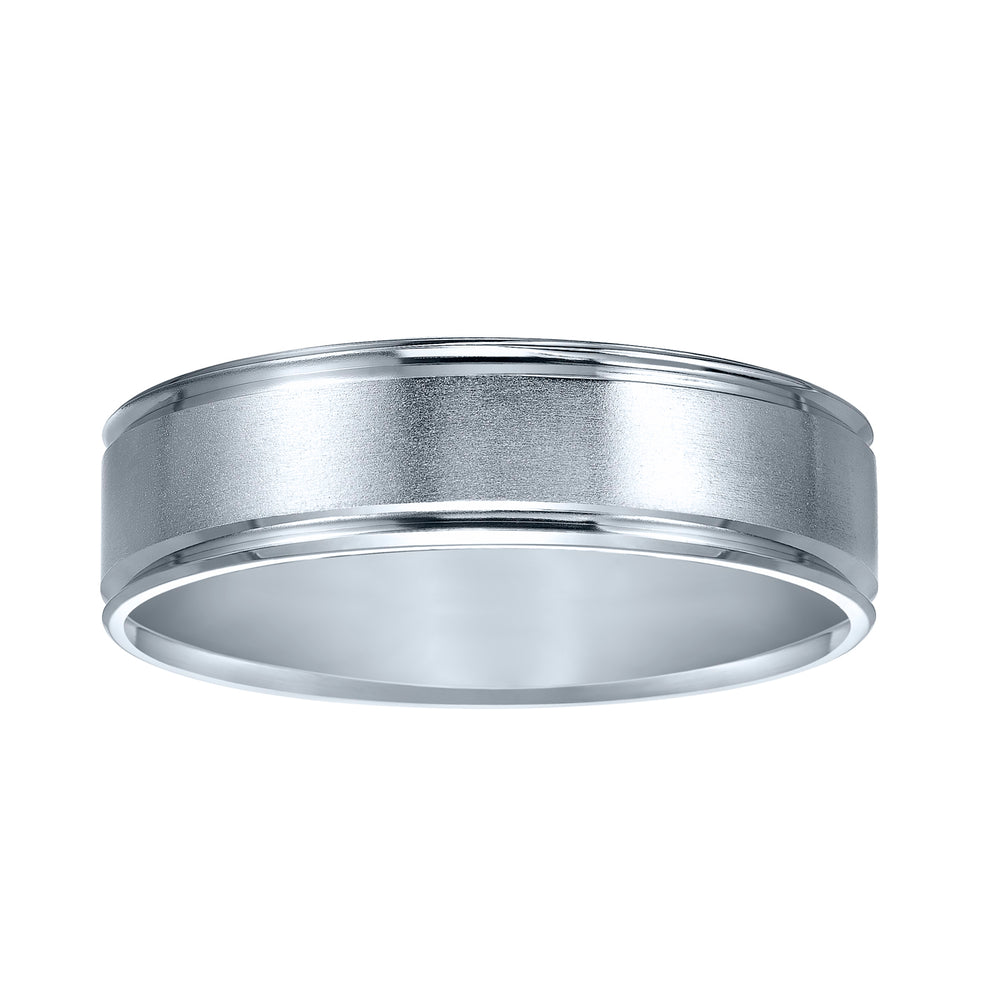 11-8255W-G.00 - Goldman - Comfort fit wedding band with brushed finish and beveled edges.