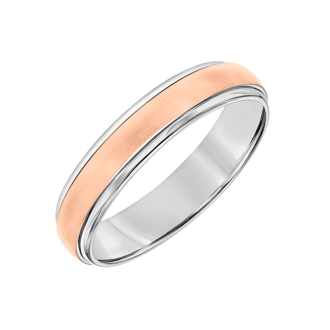 11-9053WR5-G.00 - Goldman - Low Dome Round Edge Carved Wedding Band